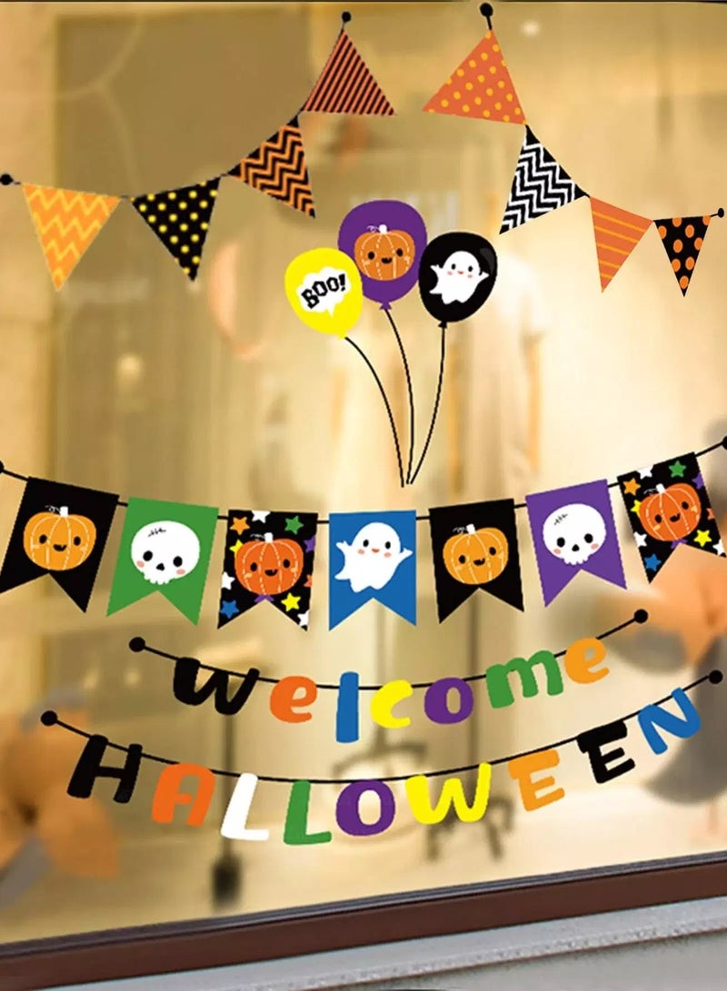 4sheets Halloween Cartoon Graphic Window Sticker  - Image 2