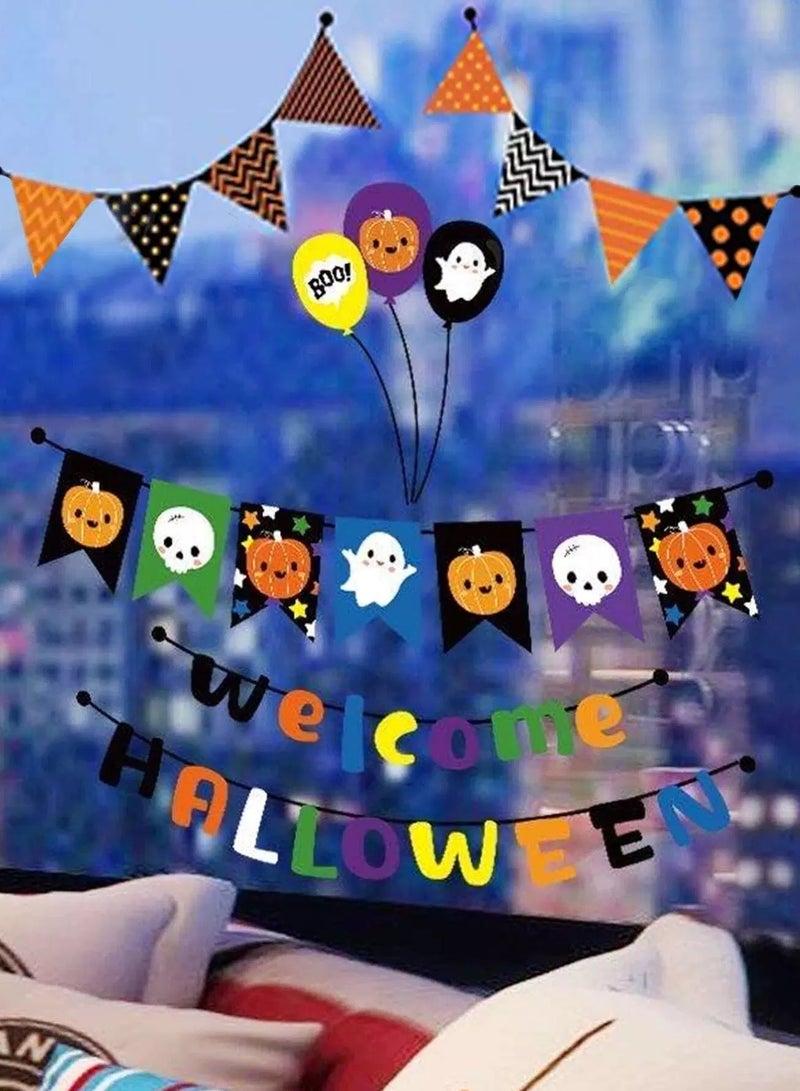 4sheets Halloween Cartoon Graphic Window Sticker  - Image 3