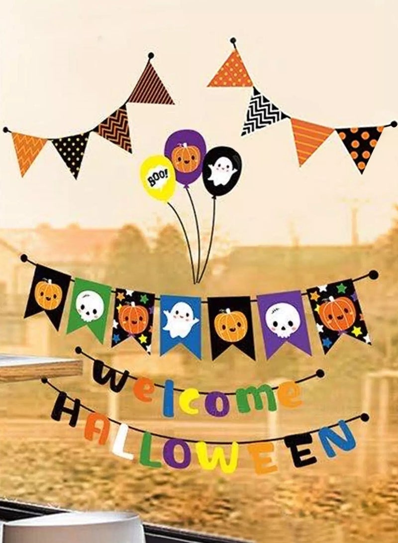 4sheets Halloween Cartoon Graphic Window Sticker  - Image 5