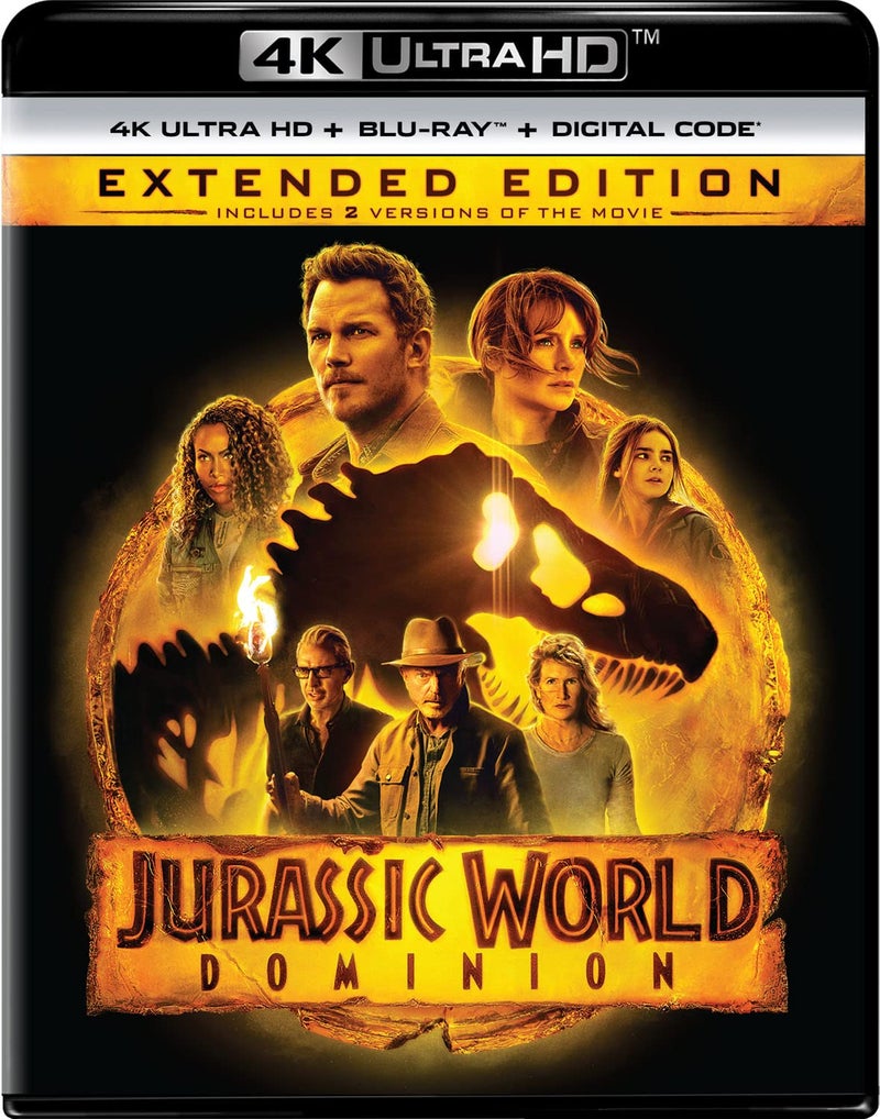 UNIVERSAL Jurassic World Dominion - Extended Edition 4K Ultra HD + Blu-ray + Digital - Image 1