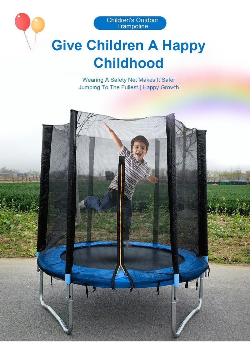 MaBaby - 14 FT Outdoor Large Trampoline Trampoline Home Children Indoor Kindergarten Outdoor Large Play Equipment Commercial Bouncer with Guard Net - Image 1