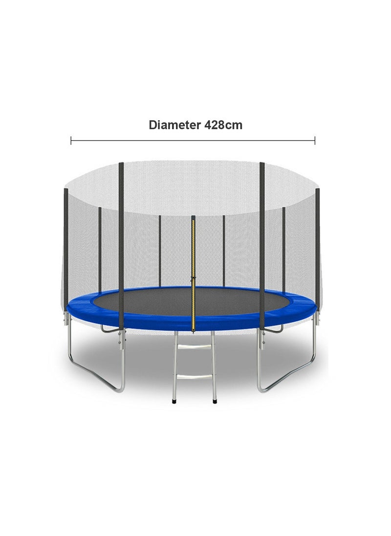 MaBaby - 14 FT Outdoor Large Trampoline Trampoline Home Children Indoor Kindergarten Outdoor Large Play Equipment Commercial Bouncer with Guard Net - Image 1