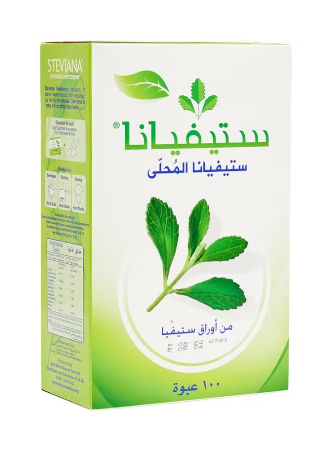 ستيفيانا عبوة محلي ستيفيانا من 100 كيس، 250 جم 250جرام - Image 1