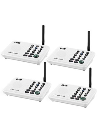 Wuloo Intercoms Wireless for Home 5280 Feet Range 10 Channel 3 Code, Wireless Intercom System for Home House Business Office, Room to Room Intercom, Home Communication System (4 Units Set, White) - pzsku/Z739E8771ADEE376C39C1Z/45/1749324442/f3f4a015-6445-4b53-a894-68cc30b36d75