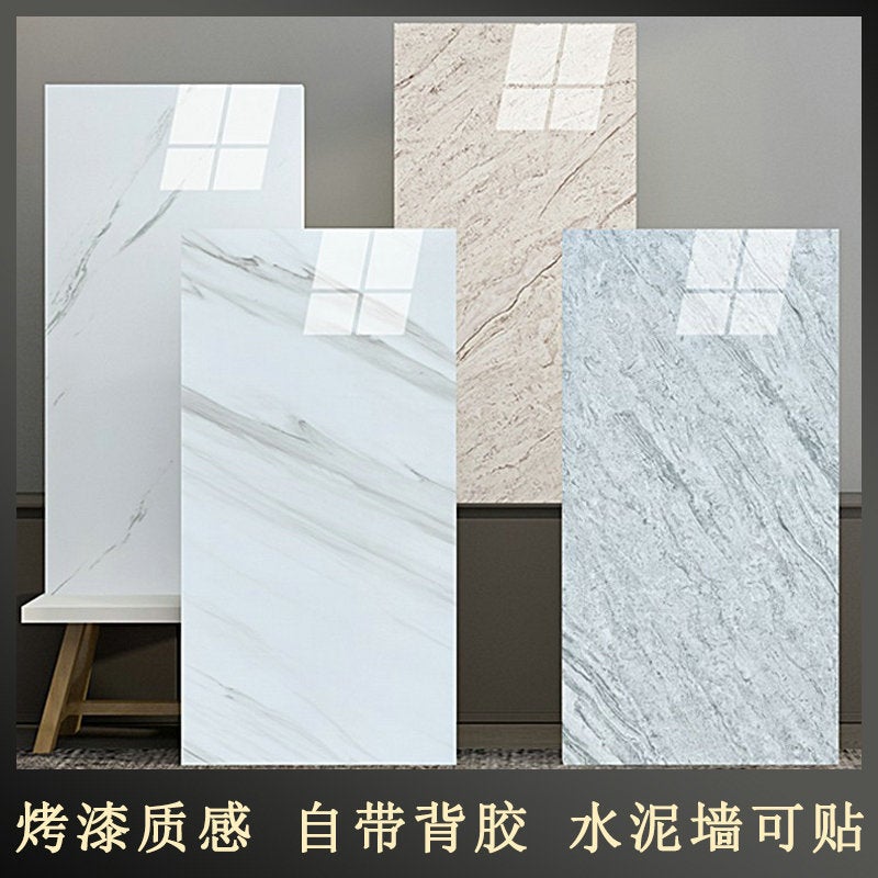 Wallpaper self-adhesive wall decoration tile stickers waterproof moisture-proof background wall wallpaper imitation marble aluminum-plastic board wall stickers - Image 2