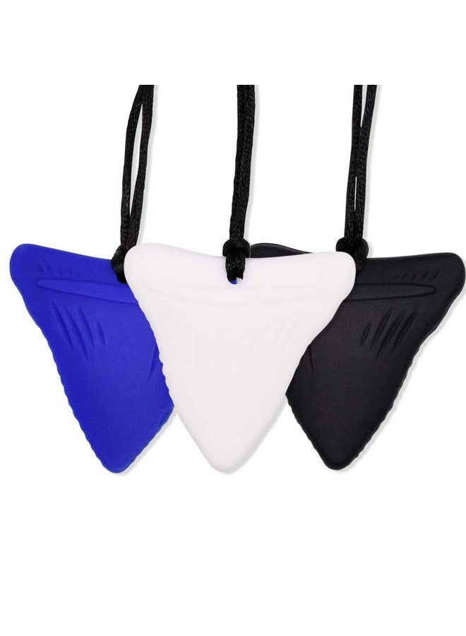 JNATER Shark Tooth Chew Necklace, Sensory Chew Necklace Bundle For Kids With Chewing, Teething, Adhd, Autism, Biting Needs, Oral Motor Chewy Teether, Made From Food Grade Silicone Safety, For Boys&Girls - Image 1