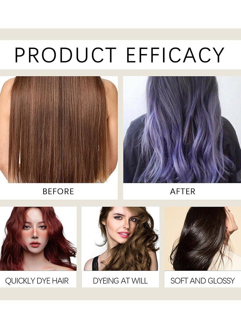 POLAR Hair Dye Shampoo, Natural Hair Color Shampoo For Gray Hair Coverage, Haircare Suitable For Women & Men 200ml (Light Brown) - Image 4