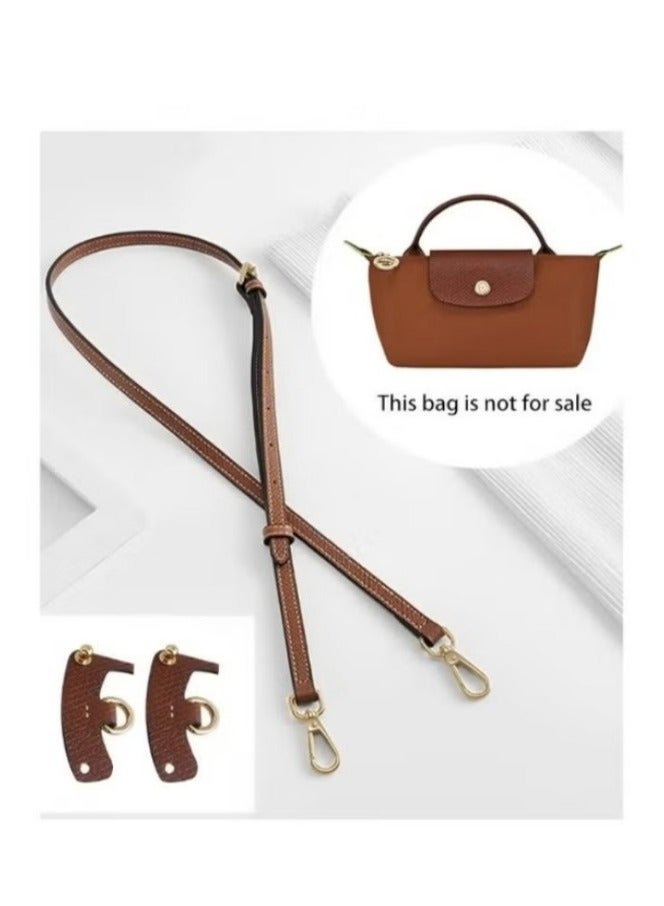 Genuine Leather Purse Straps - Adjustable Shoulder Strap for Longchamp Mini Bags - Image 1