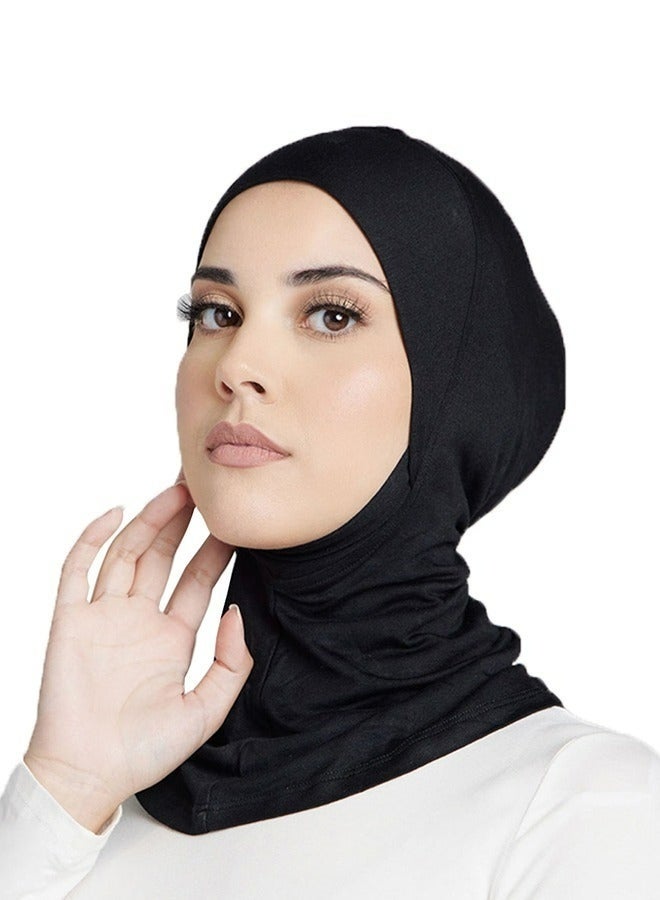 غطاء حجاب مودال للنساء المسلمات، عمامة مطاطية تغطي الرقبة بالكامل، غطاء داخلي للعمامة، غطاء للرقبة بالكامل، يسمح بمرور الهواء، مريح للصلاة والعبادة اليومية، مناسب للارتداء اليومي - Image 1
