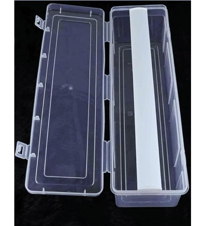 MFN Plastic Adjustable Bangle Box Organizer - Transparent Jewellery Storage Display for Bangles and Bracelets (White) - Image 1