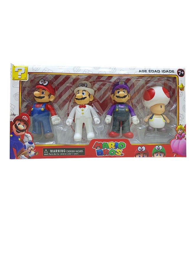 4pcs Super Mario Bros 13cm. Creative Action Figures - Image 1