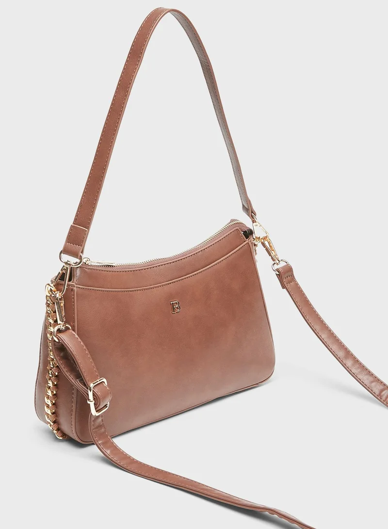 shoexpress Solid Shoulder Bag