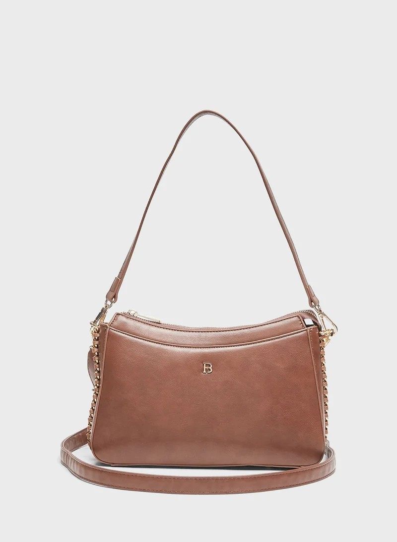shoexpress Solid Shoulder Bag