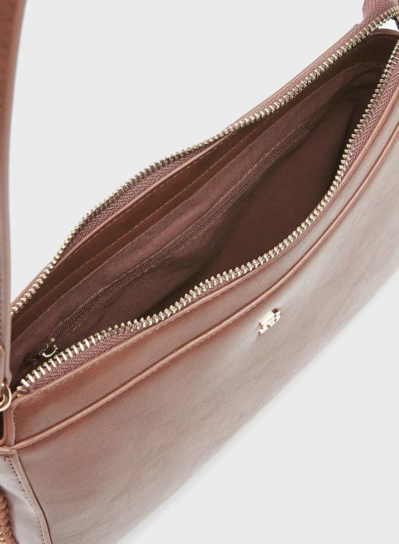 shoexpress Solid Shoulder Bag