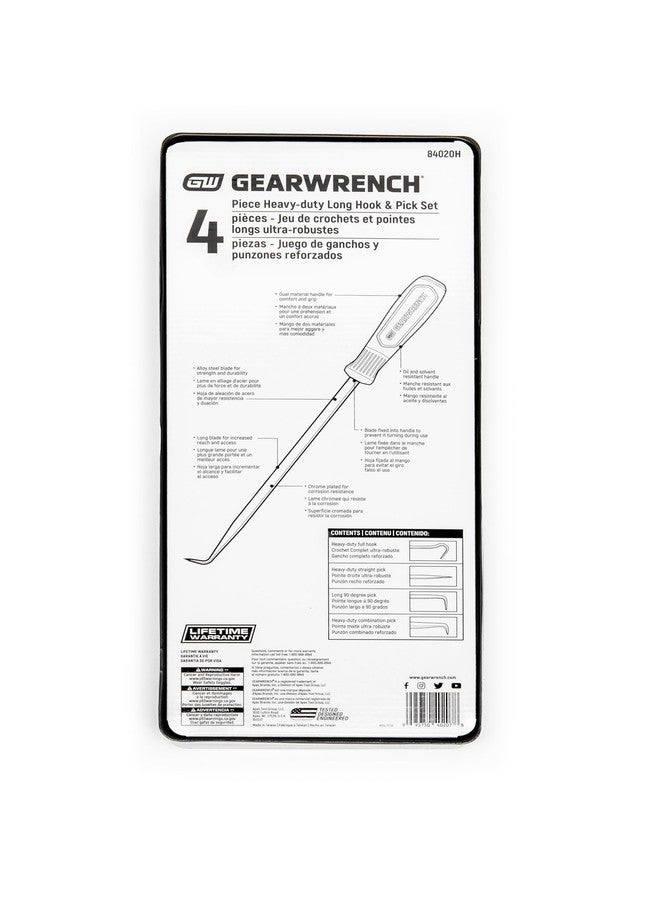 GEARWRENCH 4 Pc. Heavy-Duty Long Hook & Pick Set - 84020H - Image 3