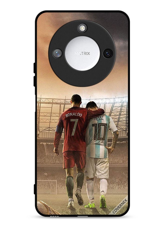 Covernex Honor X9c Smart 5G Protective Case Cover Messi & CR7 Ronaldo  - Image 1