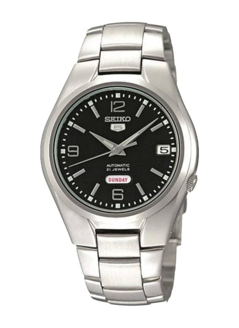 Seiko 5 Automatic Black Dial Stainless Steel Men's Watch  - Image 1