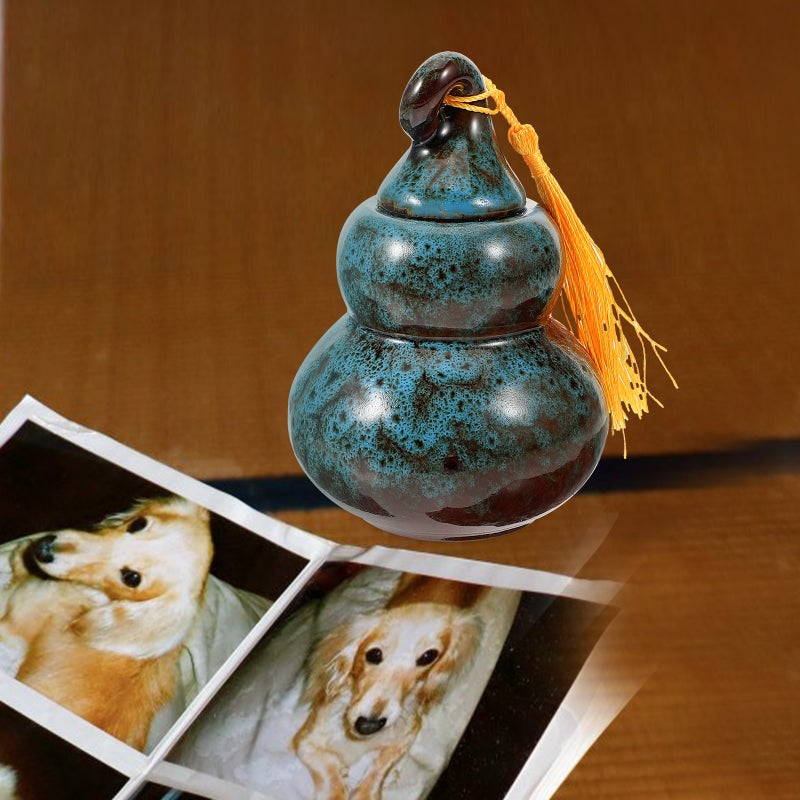 2pcs Pet Urn Memorial Pet Cremation Urn Ceramic Dog Cat Ashes Funeral Urn Container - Image 2