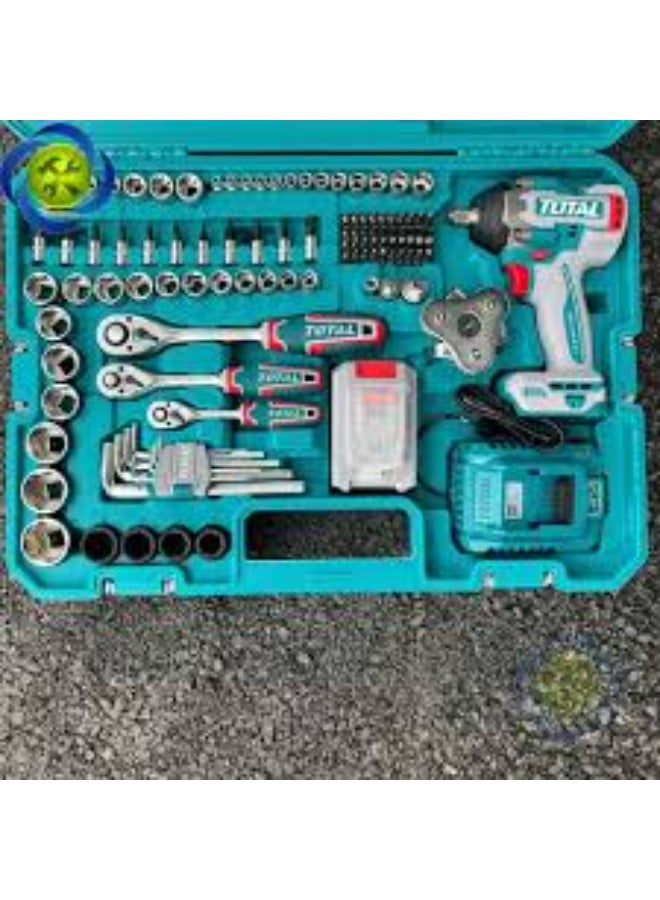 TOTAL 500Nm Impact Drill & Driver Kit – 152 Pieces - Image 3
