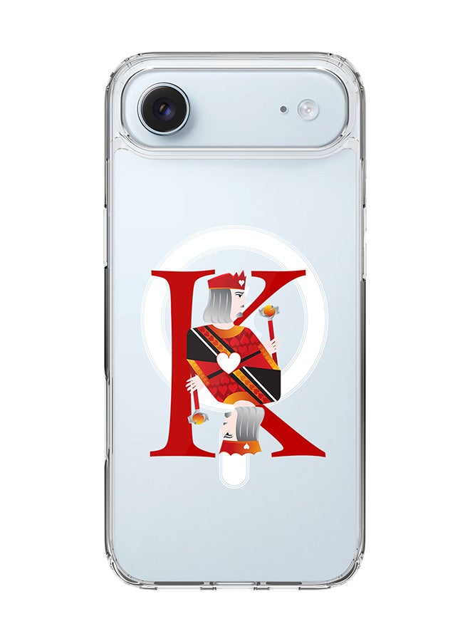 Stylizedd Classic Clear MagSafe Case for iPhone 17 Air , Hybrid Soft Case Flexible Edges Anti Drop TPU PC Gel Thin Transparent Cover [ Designed for iPhone 17 Air ] - King Of Hearts
