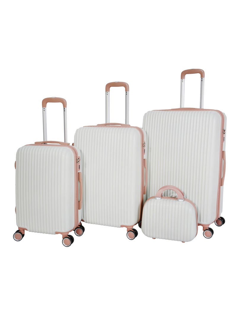 MORANO Morano Luggage Hard Trolley Travel Bags 4 Pieces Set Sizes 14/20/24/28  - Image 1