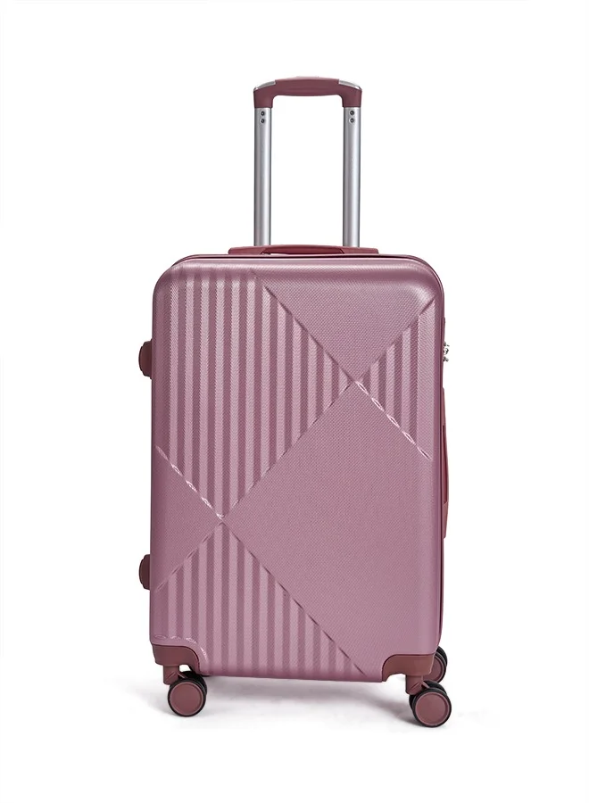 LIMRA Travel Bags From limra it consists of 5 luggage bags with a modern design and a solid rosegold color