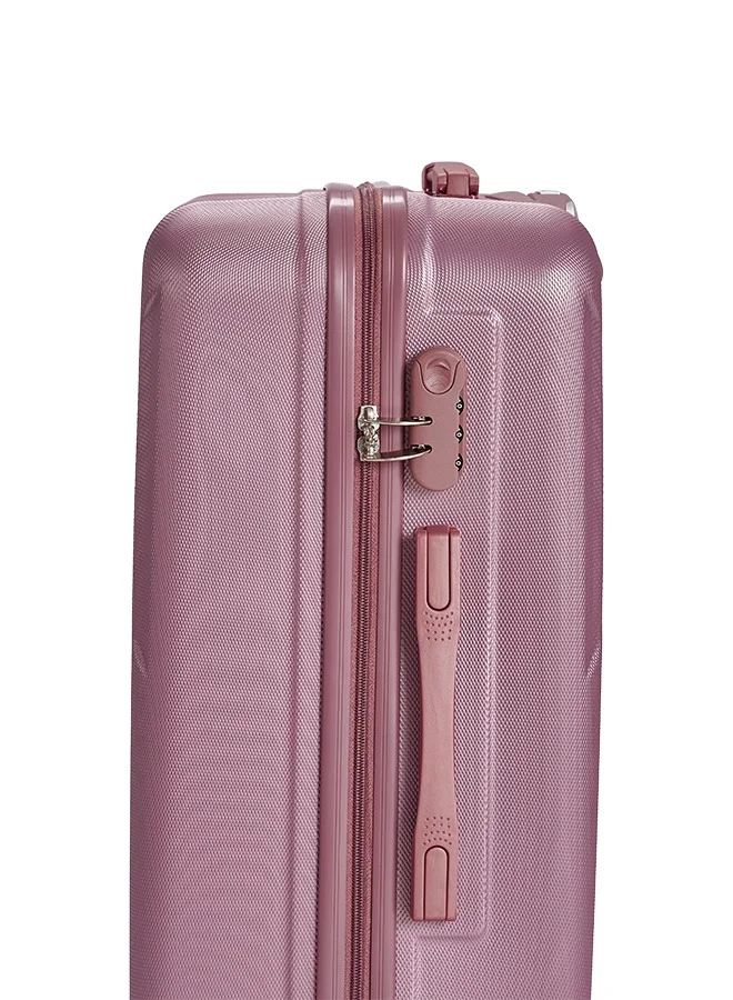 LIMRA Travel Bags From limra it consists of 5 luggage bags with a modern design and a solid rosegold color