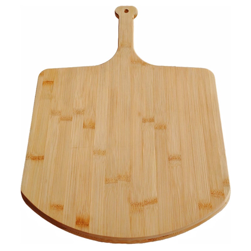 SWEIBIAI Bamboo Pizza Board 12inch Pizza Cutting Board Wood Pizza Peel Pizza Serving Board For Kitchen Charcuterie Board, Natural - Image 1