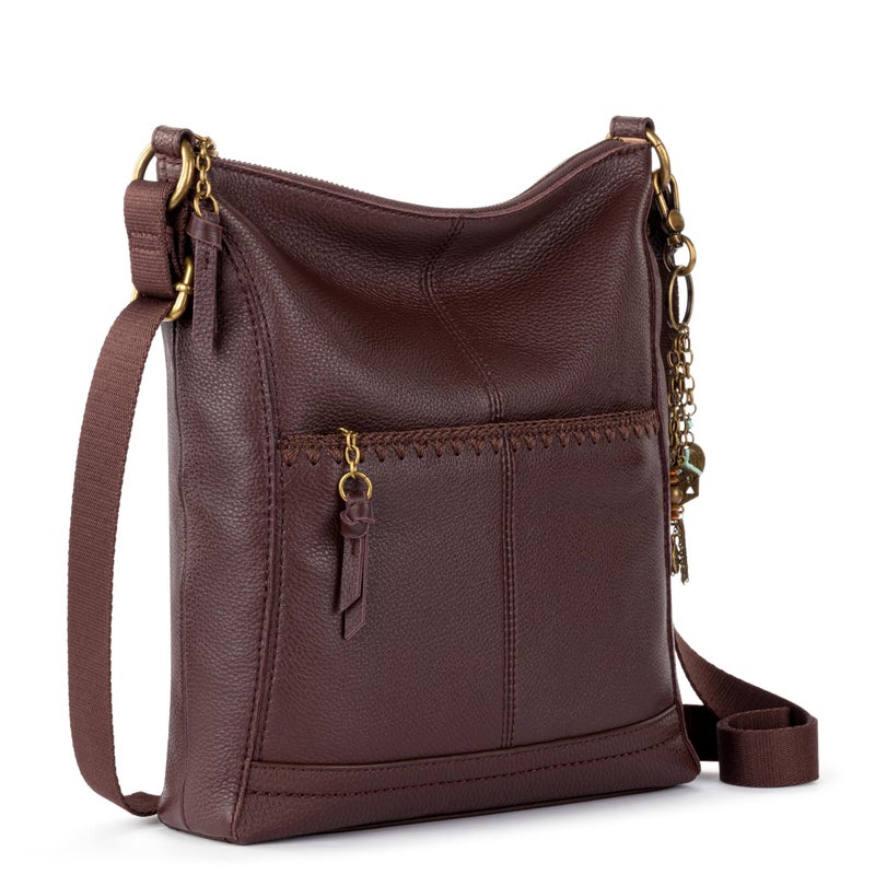 The Sak Lucia Leather Crossbody Purse - Premium Leather Women's Handbag for Everyday & Travel - Cross Body Bag With Zipper - Image 3