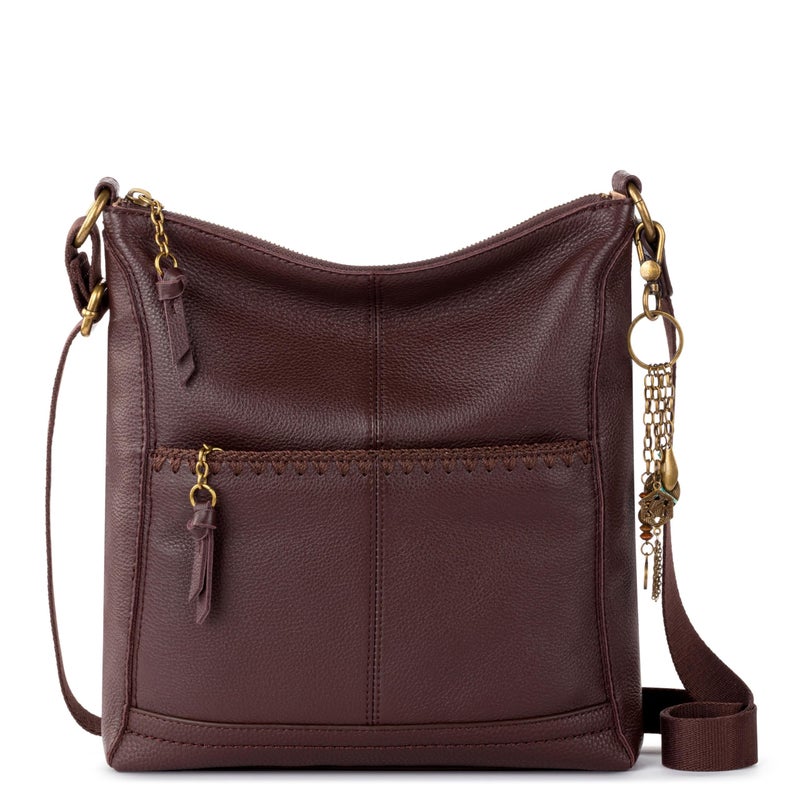 The Sak Lucia Leather Crossbody Purse - Premium Leather Women's Handbag for Everyday & Travel - Cross Body Bag With Zipper - Image 1
