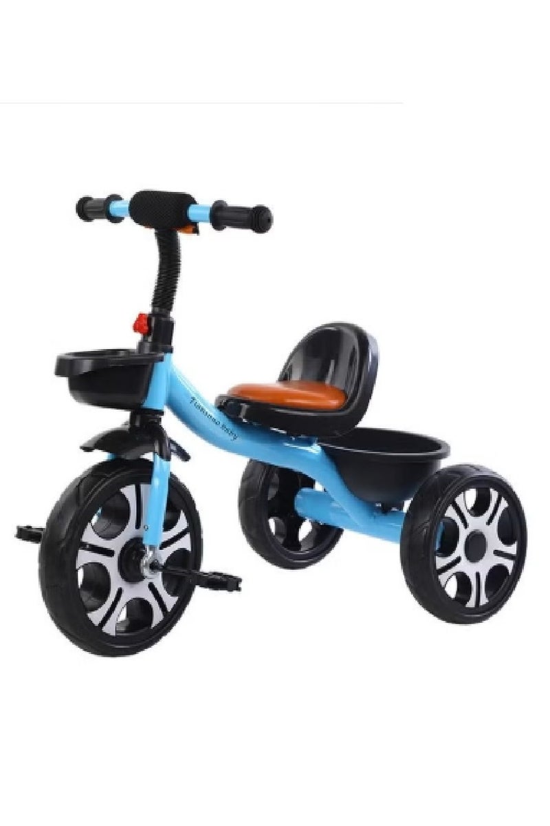 Kids Tricycles, Kids Trike Tricycles Toddler Bike with Basket, Baby Balance Bike with Adjustable Seat, Non-Slip Tires, Riding Toy for Training Motor Skills, Learning Balance 