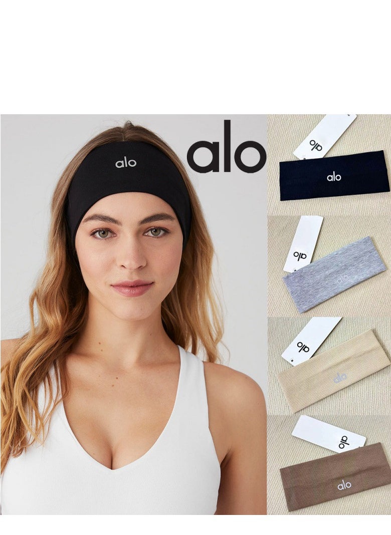 alo Running Hair Bands For Women, Girls' Sport Headbands, Sweat Bands for Sweat-Wicking, Soft Head Bands for Sports, Yoga  - Image 2