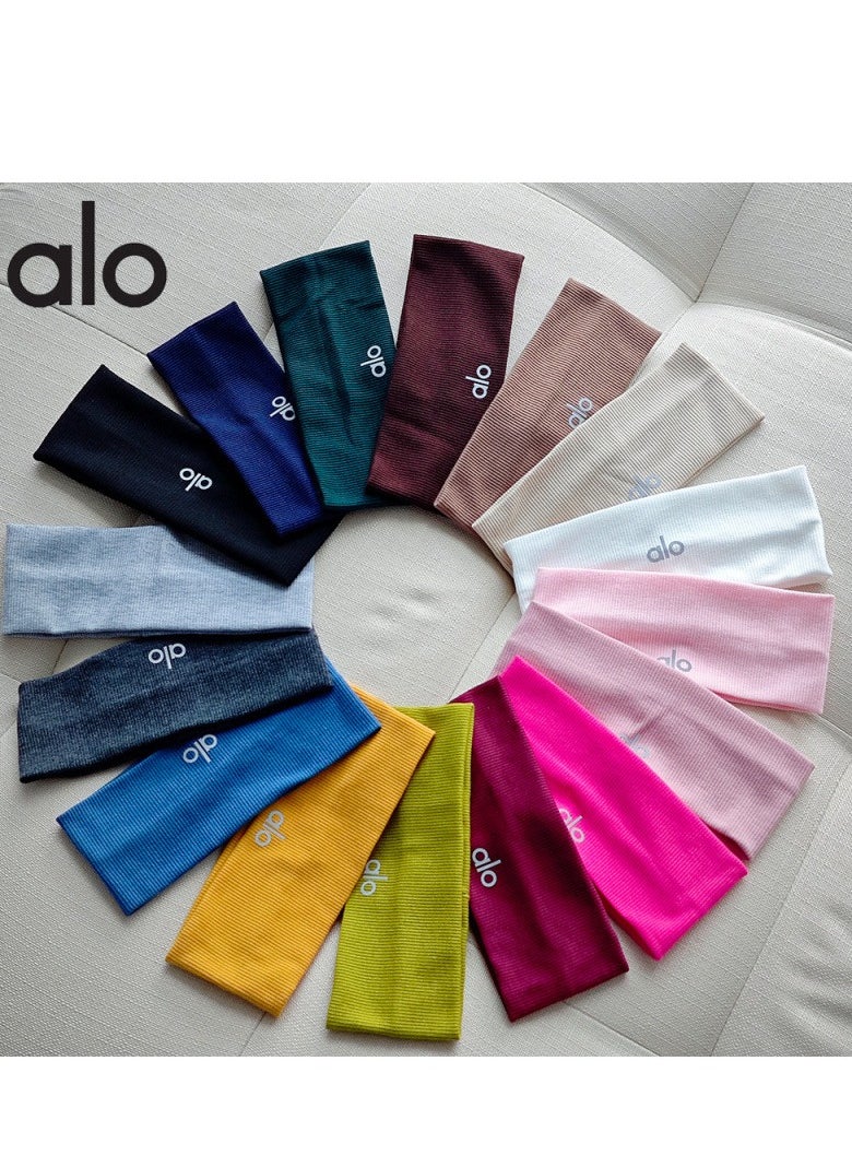 alo Running Hair Bands For Women, Girls' Sport Headbands, Sweat Bands for Sweat-Wicking, Soft Head Bands for Sports, Yoga  - Image 3
