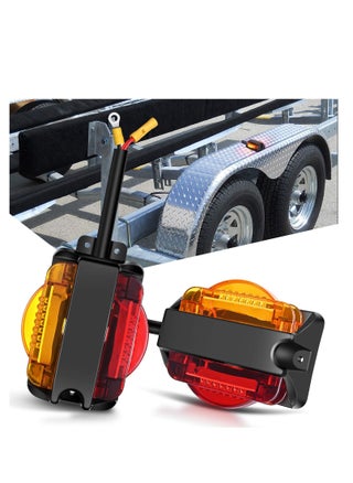 2PCS Dual Face LED Trailer Fender Lights Amber Front and Red Rear Pre Wired for Easy Installation Drive Safely for Trailer Lorry Caravan Van Tractor - pzsku/Z739FBE2E8FDBFB0ECE84Z/45/_/1717035084/4a16b2ab-6ad5-4af9-8155-ee18cbb75f19