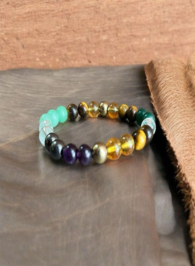 Agatesvibe سوار أغاتسفايب™ الأصلي لجذب المال - سوار من البيريت الذهبي للجنسين | يجذب الثروة والشهرة والحظ السعيد | أصلي معتمد | عبوة من قطعة واحدة - Image 4