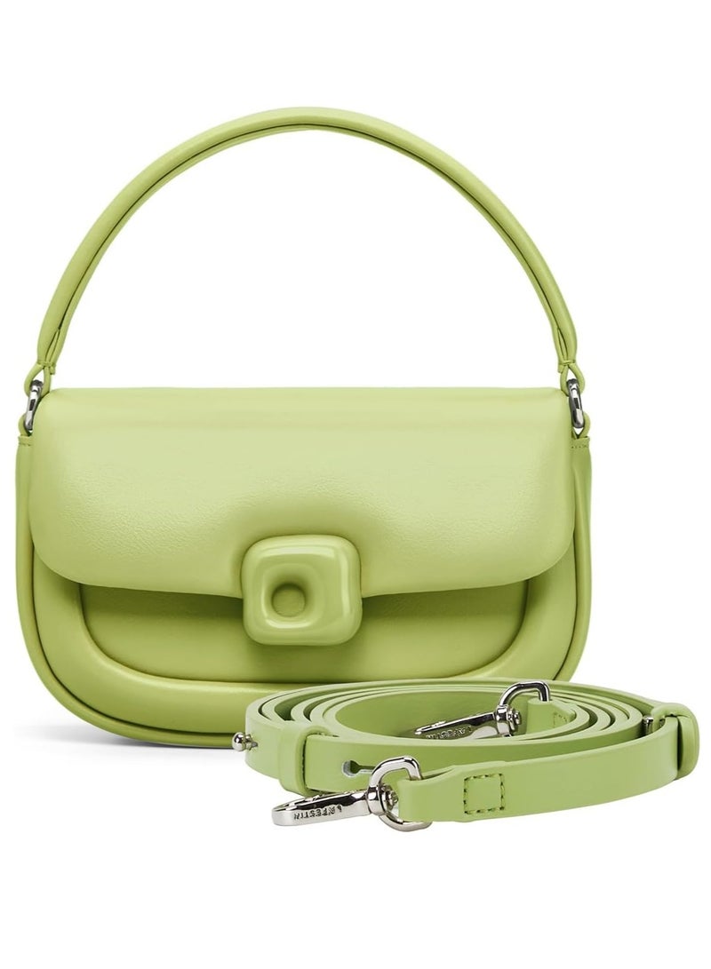 Zikra Leather Crossbody Shoulder Messenger Bag Women's Shoulder Handbag Women's Bag Shoulder Purses for Women Shoulder Bag for Women Leather Strap Handbag Purse Unique Trendy Crossbody Bags - Image 1