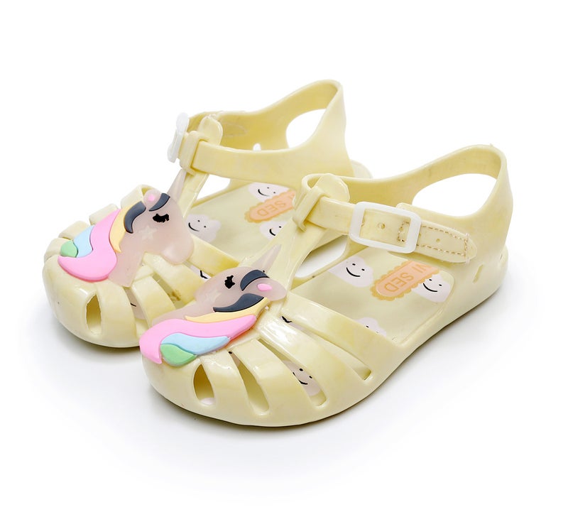 Mini sed2022 Summer New Unicorn Jelly Children''s Shoes in stock Free Hair Lazada Shrimp Wish - Image 3