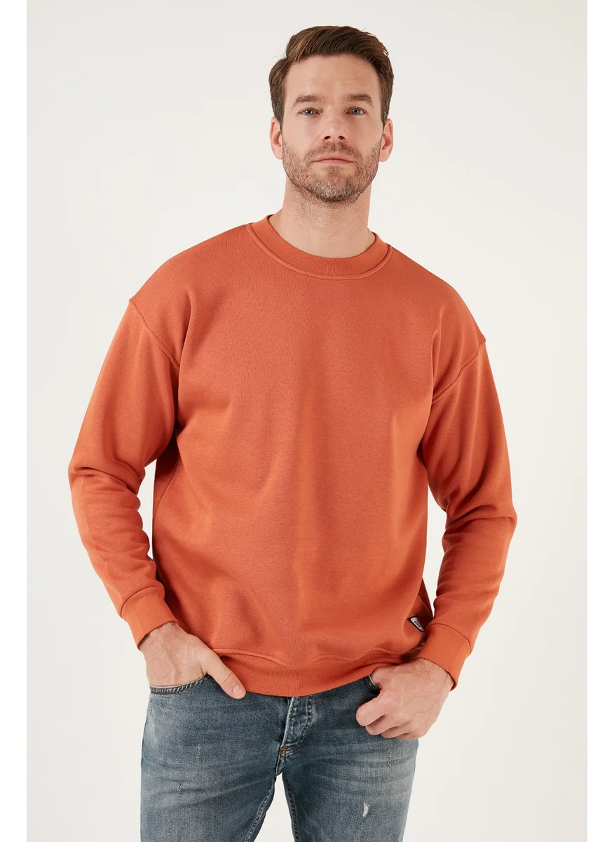 بوراتي Regular Fit Crew Neck Cotton Fuzzy Soft Lined Sweat Men's Sweat 5905255