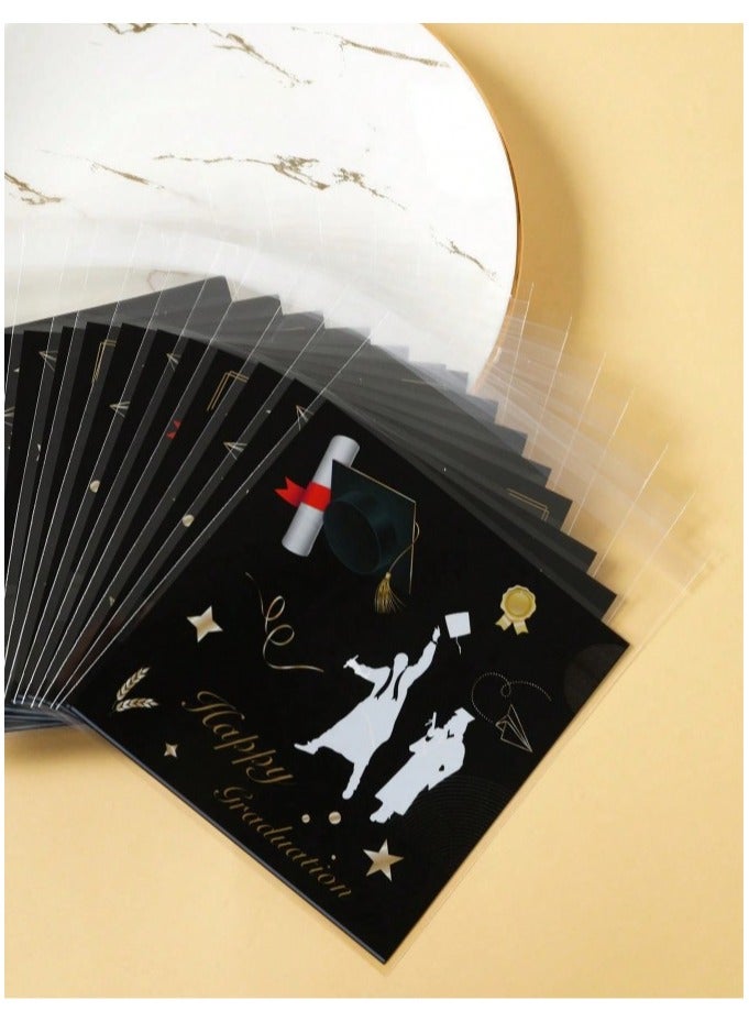 توزيعات تخرج اكياس لتوزيع هدايا التخرج تناسب حفلات تخرج المدارس والجامعات 50 كيس لتقديم جميع انواع الهدايا - Image 4