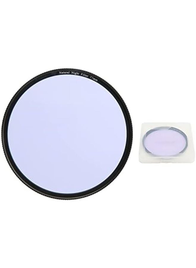 77mm Camera Light Pollution Filter Night View Astronomical Photography Blocking Wavelengths - Image 1