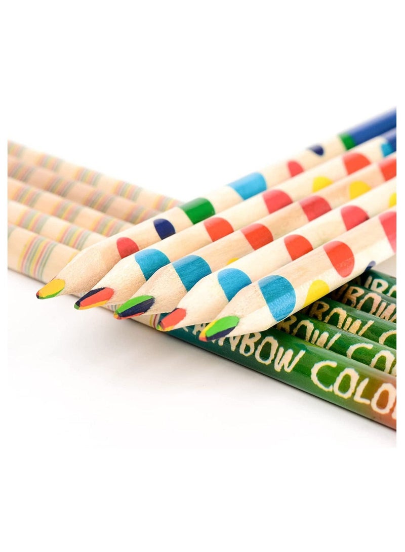 XiuWoo Rainbow Color Pencils for Kids, 4 in 1 Doodling, Sketching, Drawing (30 Pieces) - Image 4
