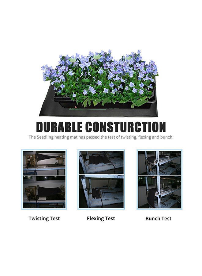 NIBEMINENT 100W Seedling Heating Durable Waterproof Mat Black - Image 4