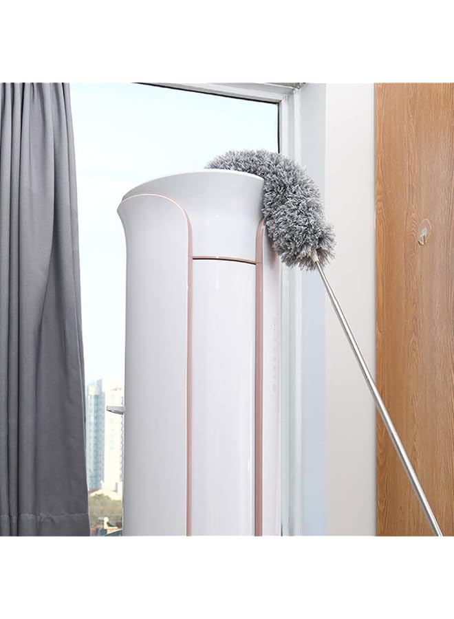 erorex Stainless Steel Household Duster Microfiber Dusters Flexible Bendable Dusting Cleaner With Handle For Cleaning High Ceiling Furniture - Image 2