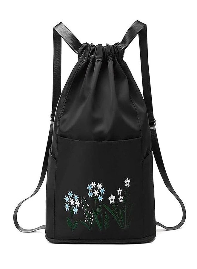 Firstdemand Travel Folding bag for Girls Women Trendy Waterproof Stylish Backpack Black