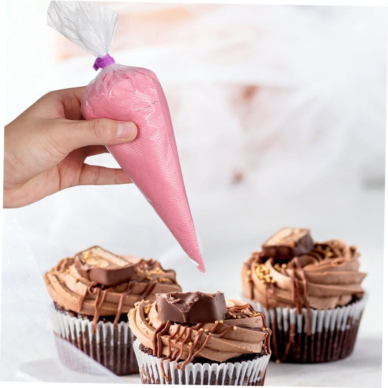 Disposable Transparent Hdpe Pastry Piping Bags 100pcs Tipless Icing Baking Bags - Image 5