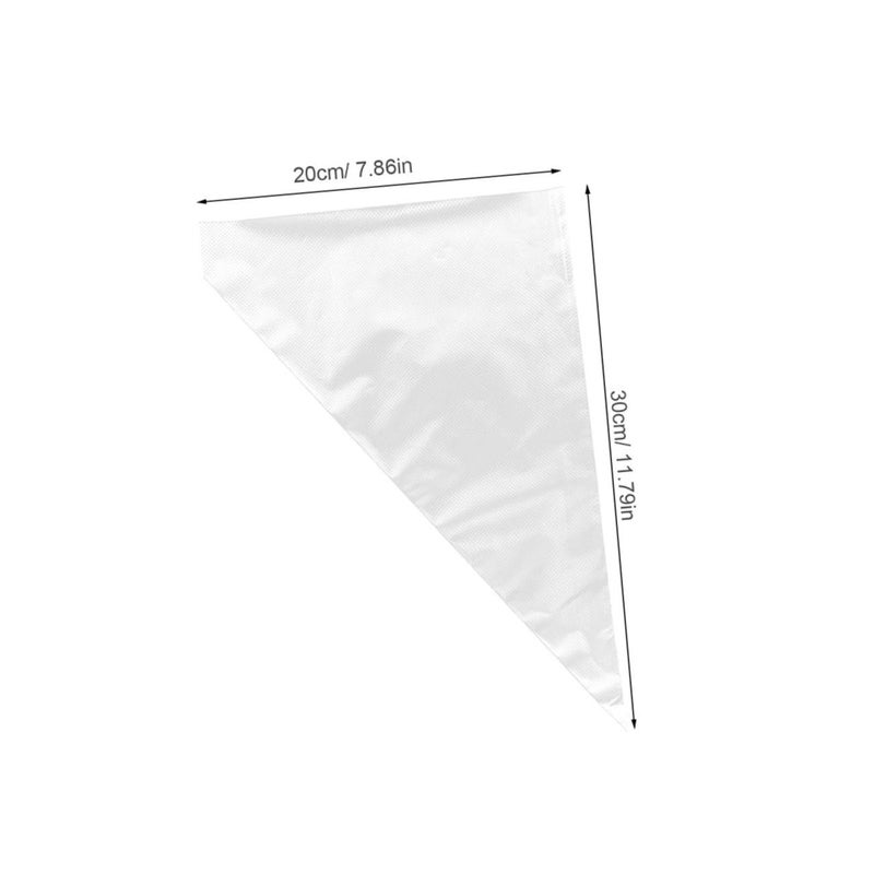 Disposable Transparent Hdpe Pastry Piping Bags 100pcs Tipless Icing Baking Bags - Image 3