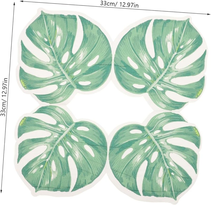 2 أكياس مناديل ورقية من أوراق النخيل لحفلات الزفاف والديكور الاستوائي والاستخدام اليومي - Image 3
