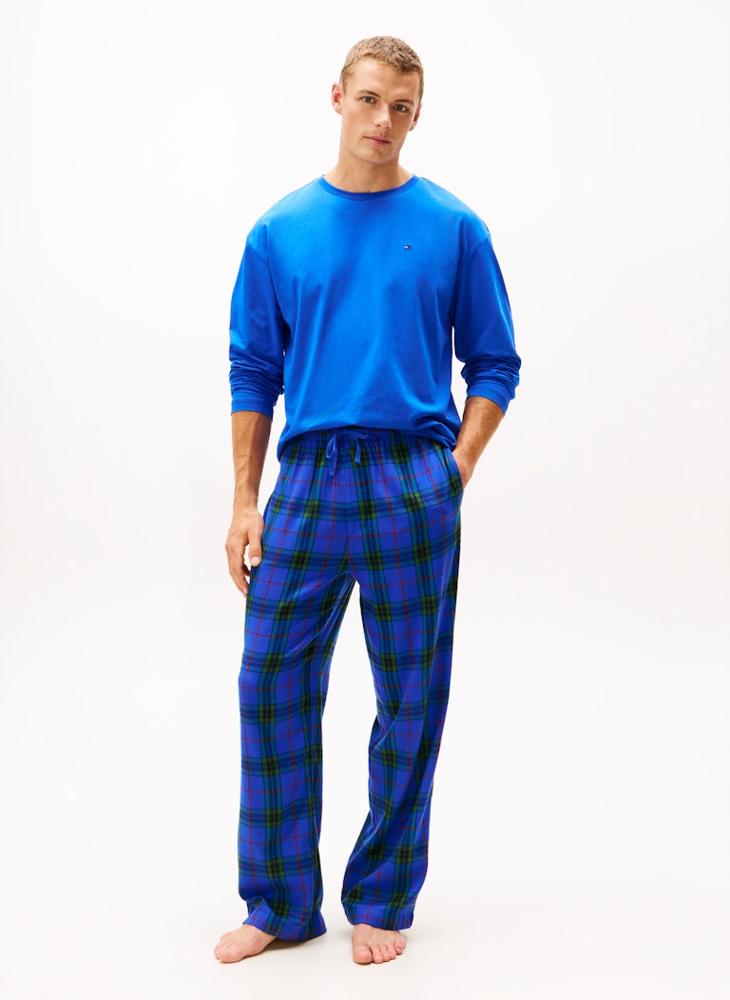 TOMMY HILFIGER TH Original Flannel Pyjamas And Slippers Gift Box - Image 1