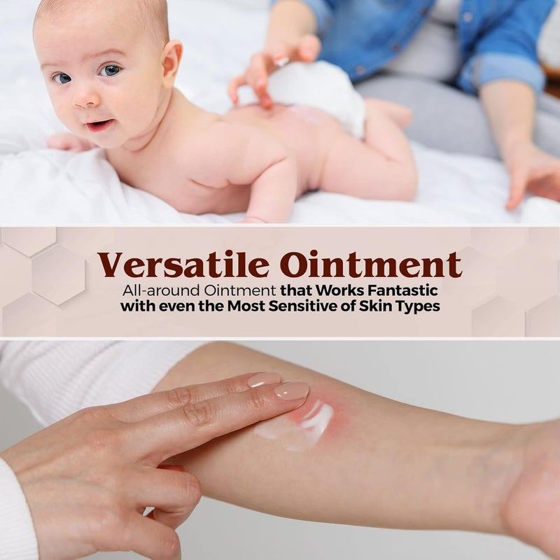 MEDca Vitamin A  D Diaper Rash Ointment Protectant Cream for Sensitive Baby Skin  Lanolin  Petrolatum Formula DryCracked HandsFeetFace Skin 1oz Tube Pack of 6 - Image 5