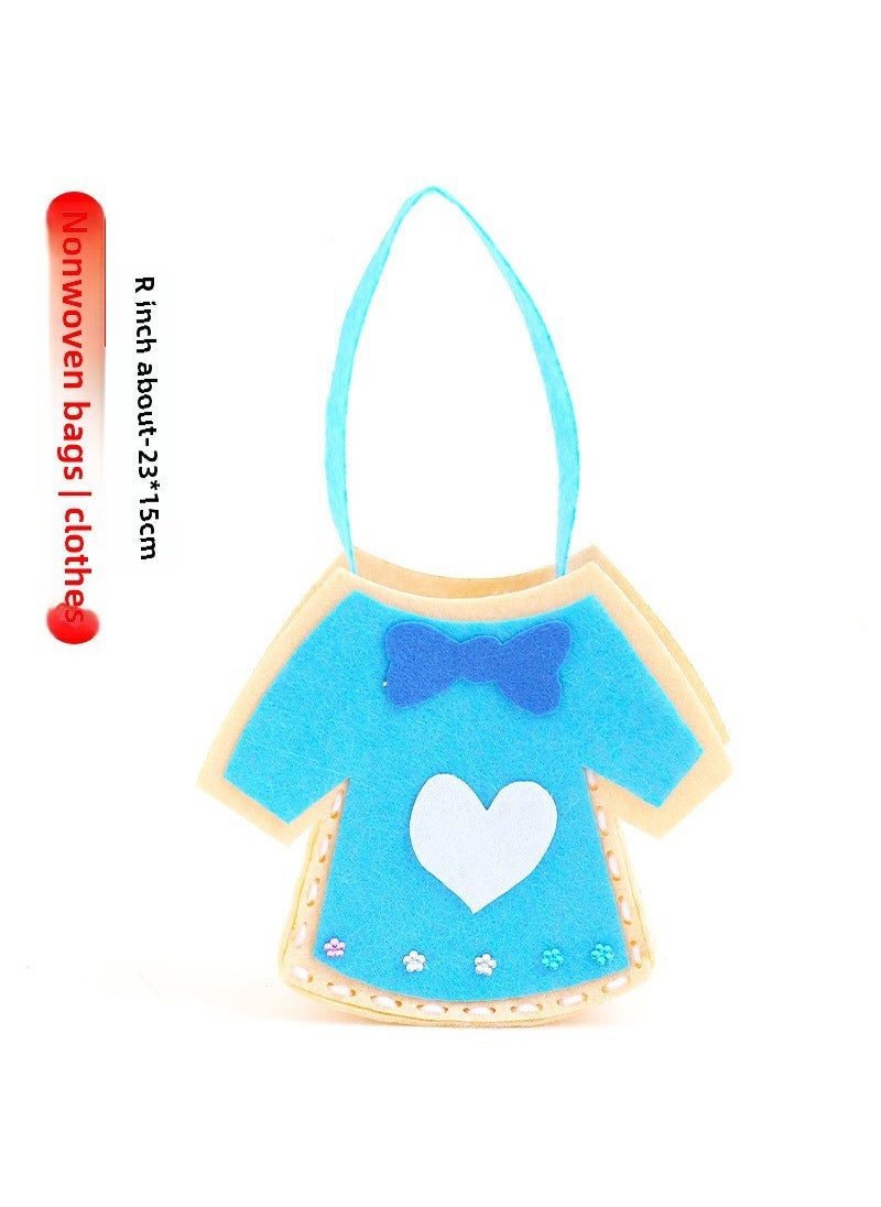 Kids DIY Non-Woven Fabric Craft Tote Bag Kit [Clothes] non-woven bag